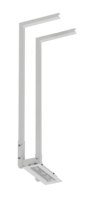Hose guide for inner roof, for 1 hose/cable reel