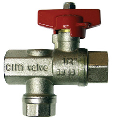 Oil filter with ball valve