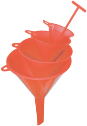 Plastic funnels