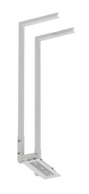 Hose guide for inner roof, for 1 hose/cable reel